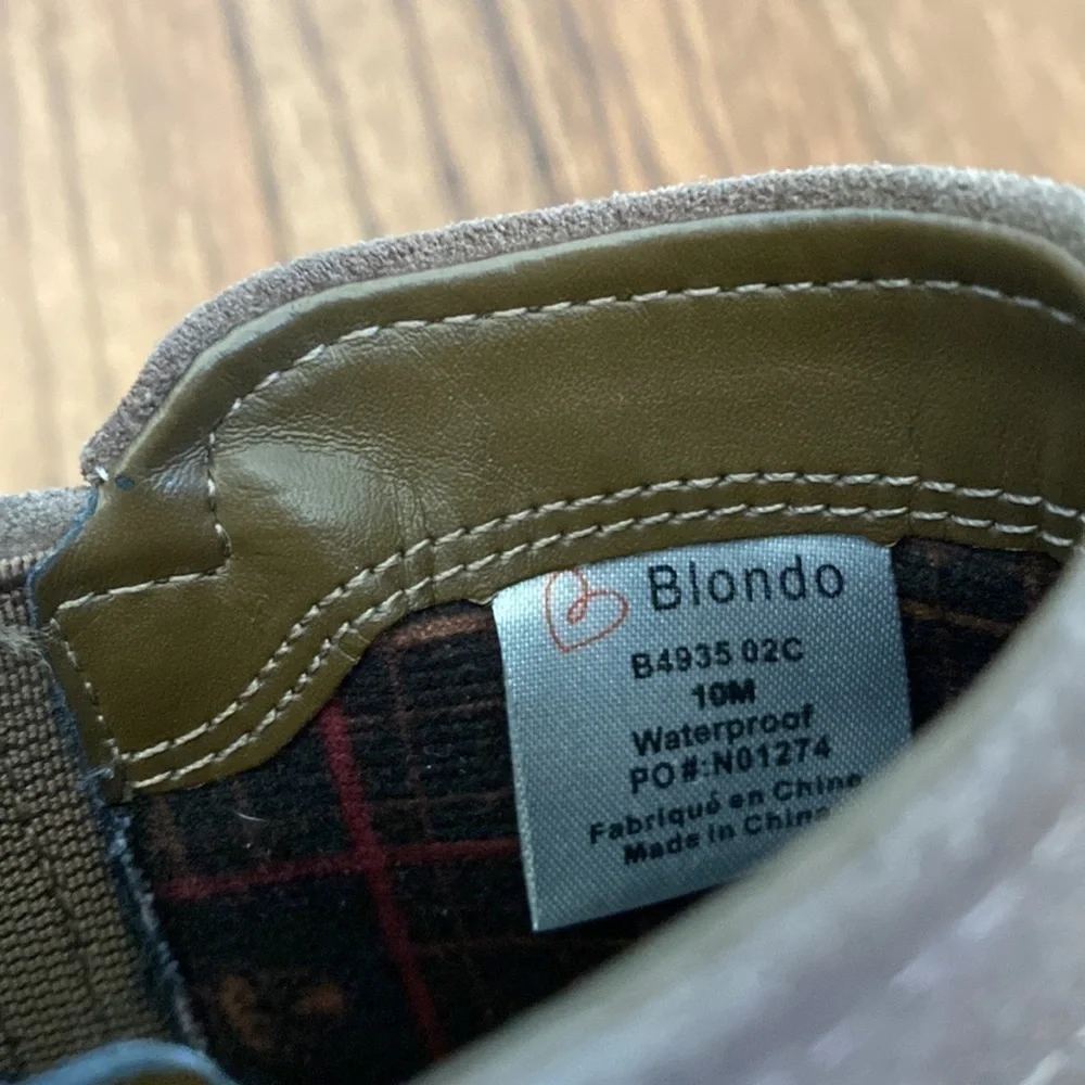 Blondo waterproof booties with block heel